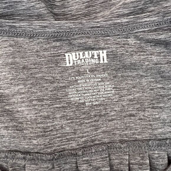 Duluth Trading Women Armachillo long Sleeve V-Neck Large comfy Gray T-Shirt #67 - Picture 9 of 9